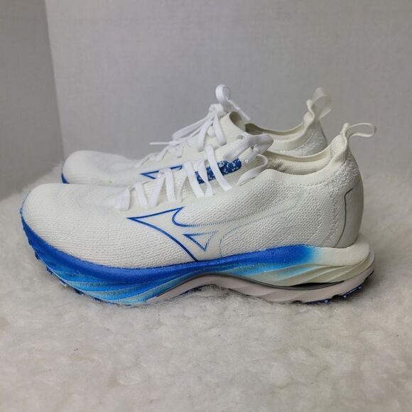 Mizuno Wave Neo Wind Women's White-Blue J1GC227801 Sneaker Shoes Size 8.5 - Picture 3 of 11